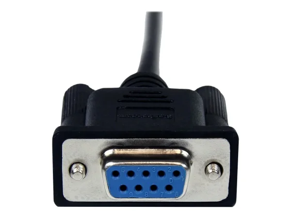 STARTECH 1m Black DB9 RS232 Serial Null