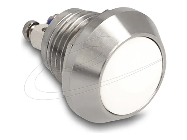 DELOCK Drucktaster zum Einbau 12mm weiss