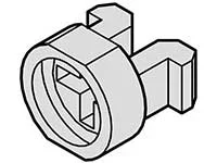 SCHROFF Kunststoff-Nippel GRAU 100S