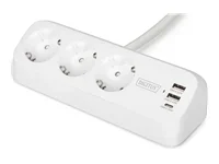 DIGITUS 3-Wege-Schreibtisch-Steckdose