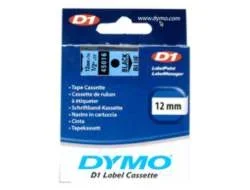 D1-TAPE 12MM X 7M BLACK ON BLUE