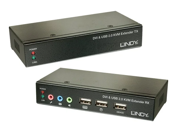 LINDY Cat.6 KVM Extender Classic DVI USB