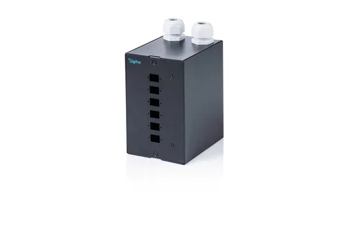 FIBER DIN RAIL PATCH MODULE 6X SC SX / LC DX