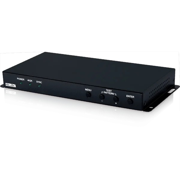 UHD+  HDMI to Dual HDMI Scaler with Audio De-Embedding & Test Patterns