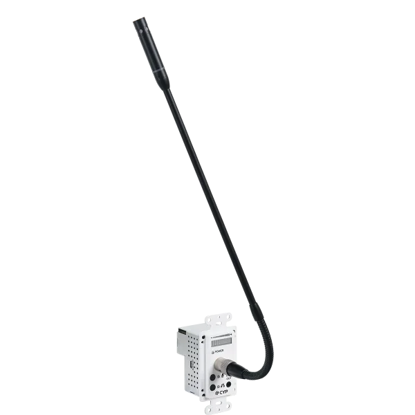 Dante Wallplate Transceiver with Microphone