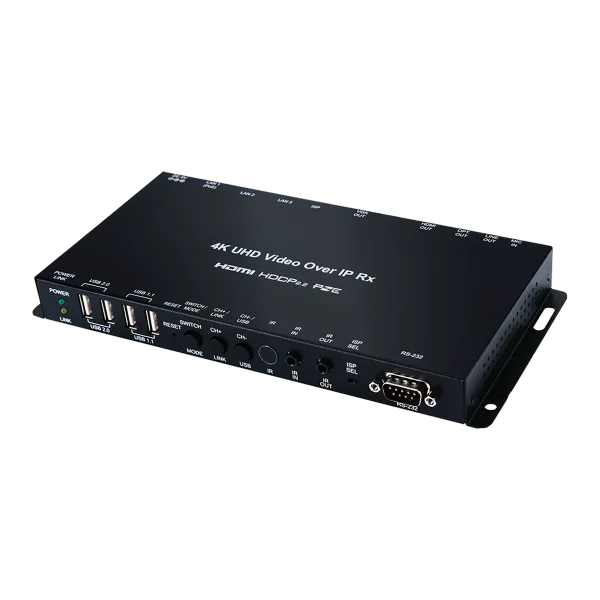 UHD HDMI/VGA over IP Receiver with KVM Extension
