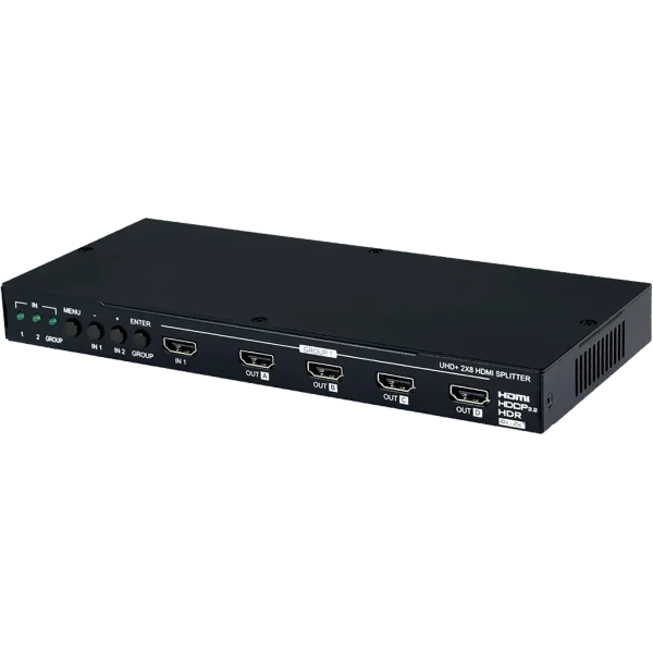 UHD+  2x8 HDMI Splitter