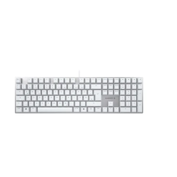 CHERRY Keyboard KC 200 MX MX2A BROWN [DE] white/silver  MX2A BROWN Switch