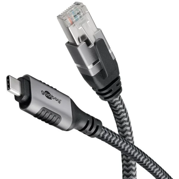 Ethernet-Kabel USB-C™ 3.1 auf RJ45, 1,5 m USB-C 3.1 auf RJ45 CAT6 FTP 0150 Adapterkabel 1,5m