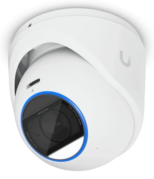 Ubiquiti Camera G6 Pro Turret White 4K 30fps UVC-G6-PRO-TURRET-W Super sharp 4K camera with 2.36x optical zoom