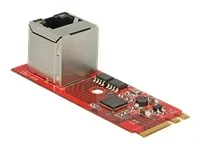 DELOCK Konverter M.2 Key A+E > 1 x RJ45