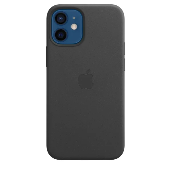 Apple Leather Case with MagSafe for iPhone 12 Mini black