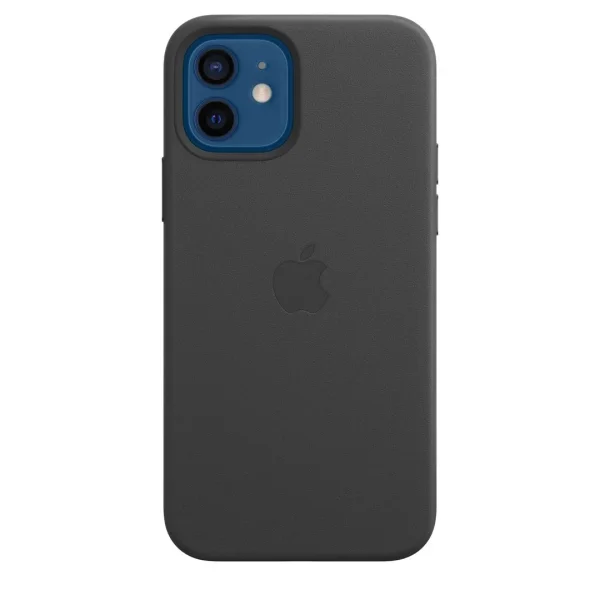 Apple Leather Case with MagSafe for iPhone 12/12 Pro black