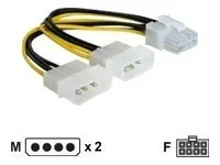 DELOCK Kabel PCI Expr. Stromv. 2x13.3cm