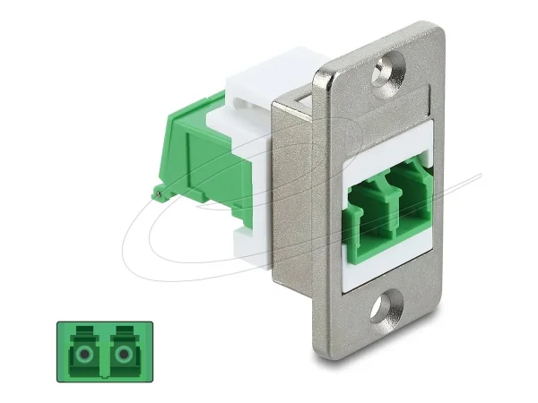 DELOCK Panel Mount LC Duplex Buchse zu L