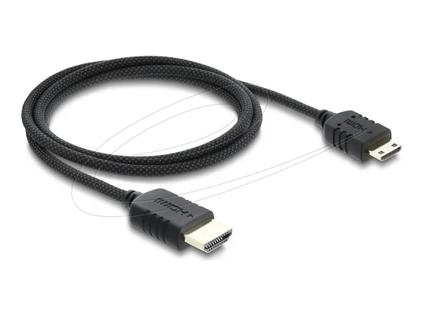 DELOCK Koaxiales Kabel HDMI zu Mini H 1m
