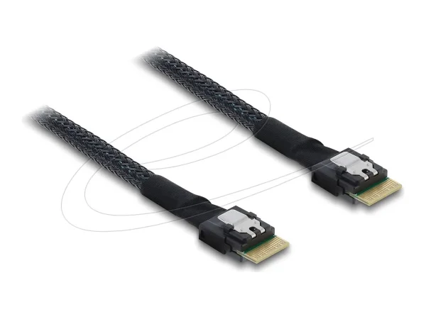 DELOCK PCIe 4.0 Kabel Slim SAS SFF-8654