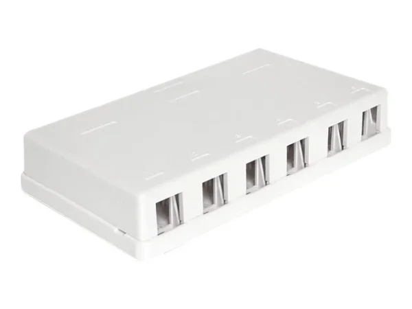DELOCK Keystone Leergehäuse 6 Port