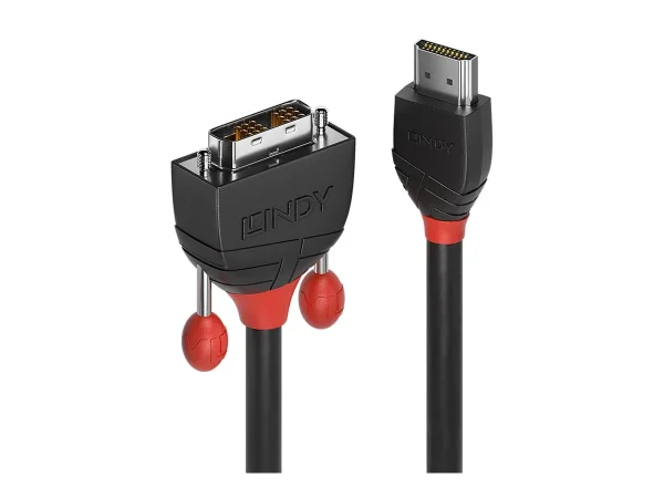 LINDY 5m HDMI/DVI-D Kabel Black Line