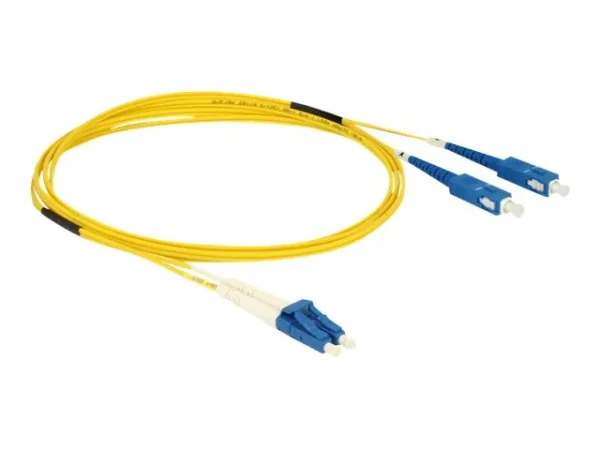 DELOCK Kabel LWL LC>SC Singlemode OS2 2m