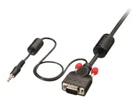 LINDY VGA und Audiokabel M/M schwarz 1m
