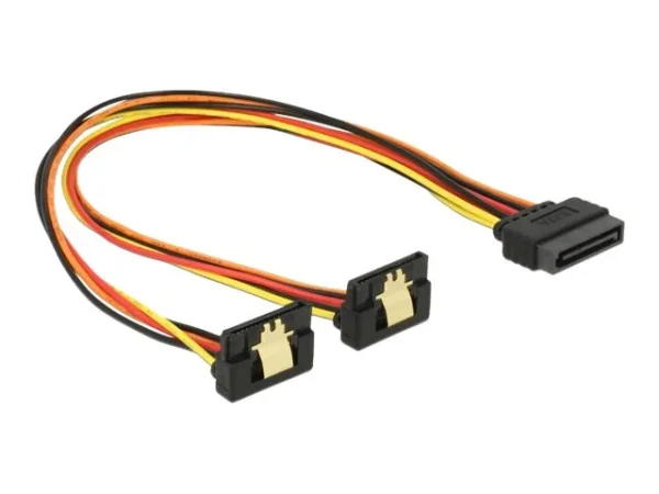 DELOCK Kabel SATA 15 Pin Strom > 2x SATA