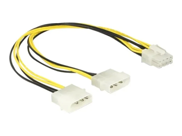 DELOCK kabel 2 x 4 Pin Molex > 8 Pin EPS