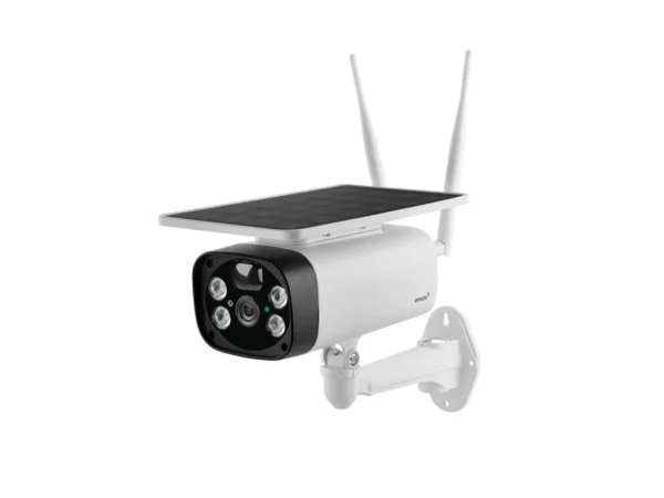 Omajin by Netatmo Solarbetriebene Überwachungskamera - Akku - Alarmsirene - weiß