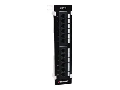 INT 12-Port Cat6 Patchpanel Wandmontage