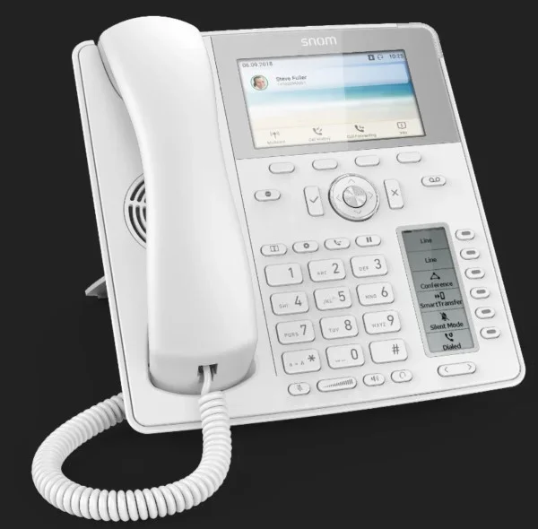 SNOM D735 Desk Telephone weiss