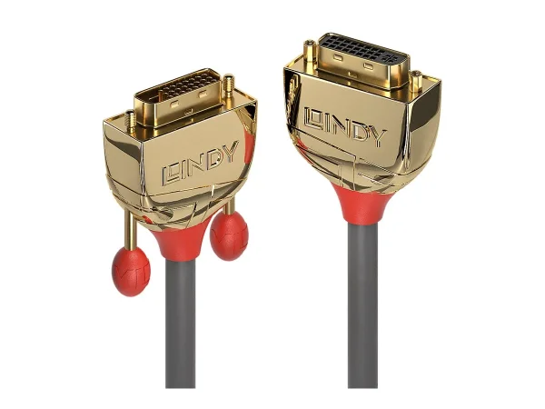 LINDY 2m DVI-D Dual Link m/f Gold Line