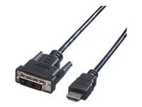 VALUE Kabel DVI 18+1 ST - HDMI ST 2m