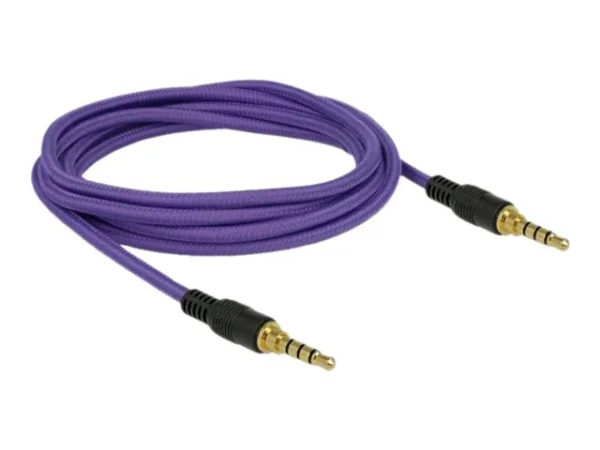 DELOCK Klinkenkabel 3,5 mm 4 Pin 2 m