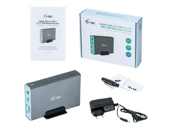 I-TEC USB-C/USB 3.0 Gehaeuse Dual 6,4cm