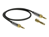 DELOCK Klinkenkabel 3,5 mm 3 Pin 0,5 m