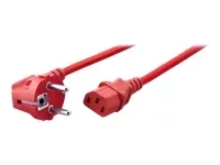 EFB Netzkabel auf C13 90Grad 1,8m rot