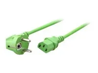 EFB Netzkabel auf C13 90Grad 1,8m Gruen