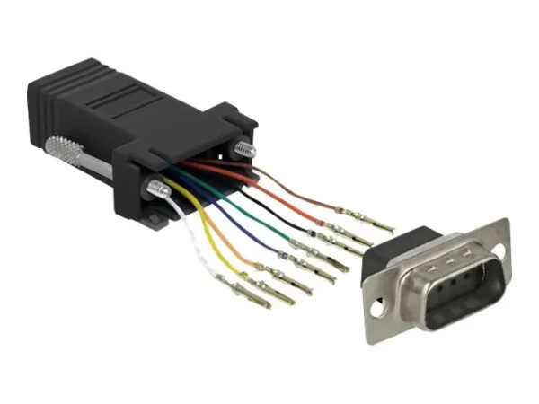 DELOCK Adapter Sub-D 9 Pin zu RJ45 schw.