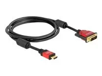 DELOCK Kabel HDMI A/DVI 18+1 St/St 1,8m