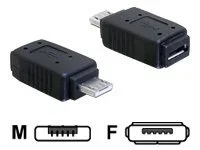DELOCK Adapt USB micA+B Buch zu USB micA