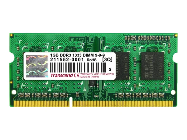 TRANSCEND SODIMM DDR3 1333Mhz 1GB Non-EC