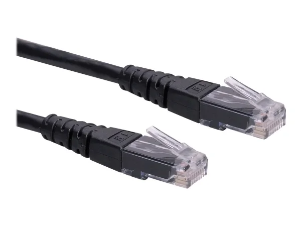 ROLINE Patchkabel Kat.6 schwarz 1m