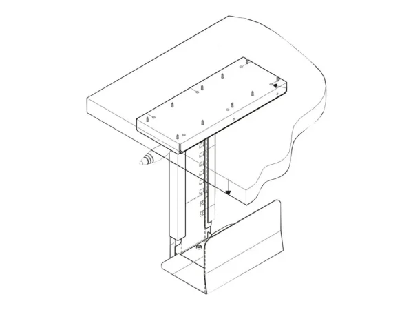 ROLINE PC-Halter dreh- und ausziehbar