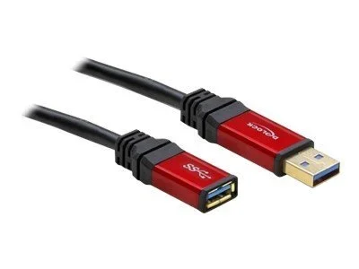 DELOCK Kabel USB 3.0 rot Verlaeng. 2.0m