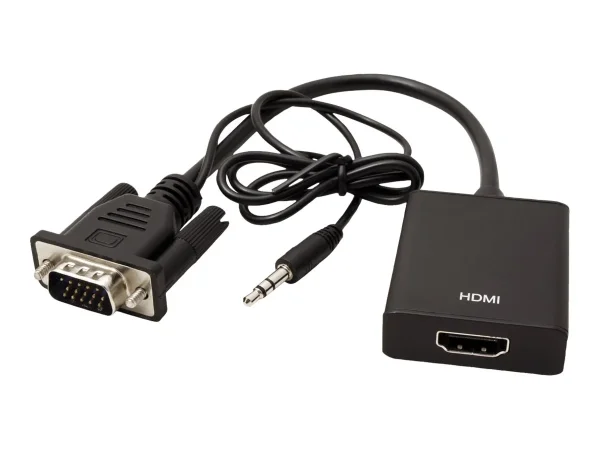 VALUE Adapterkabel VGA+Audio zu HDMI