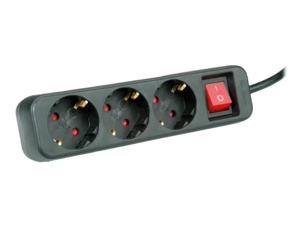 ROLINE 3fach Steckdosenleiste mit Schalt