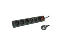 ROLINE 6fach Steckdosenleiste mit Schalt