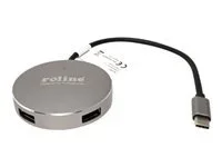 ROLINE USB 3.2 Gen 1 Hub rund 4fach TypC