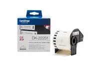 BROTHER Endlosband 62mm Schwar-Rot/Weiss