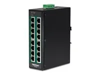 TRENDNET TI-PG160 DIN-Rail Switch PoE+